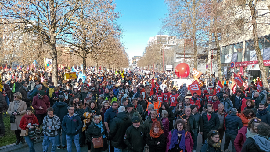 Les Aveyronnais étaient nombreux à Rodez lors de la manifestation de samedi 11 février.