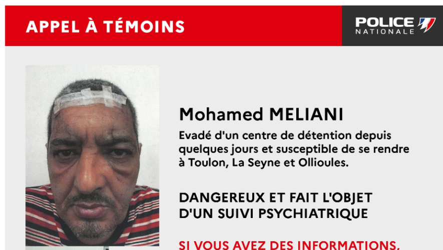 Mohamed Meliani, est jugé "dangereux" et fait l'objet d'un "suivi psychiatrique".