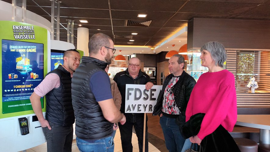 En fin de semaine, une délégation de la FDSEA est allée à la rencontre de responsables d'établissements de restauration rapide. 