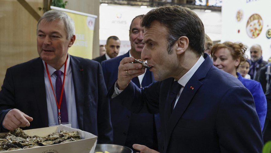Emmanuel Macron est arrivé au 59e Salon de l'Agriculture de Paris.