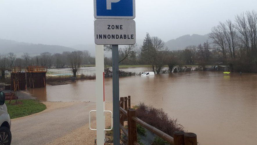 Le parking est pourtant signalé comme zone inondable.