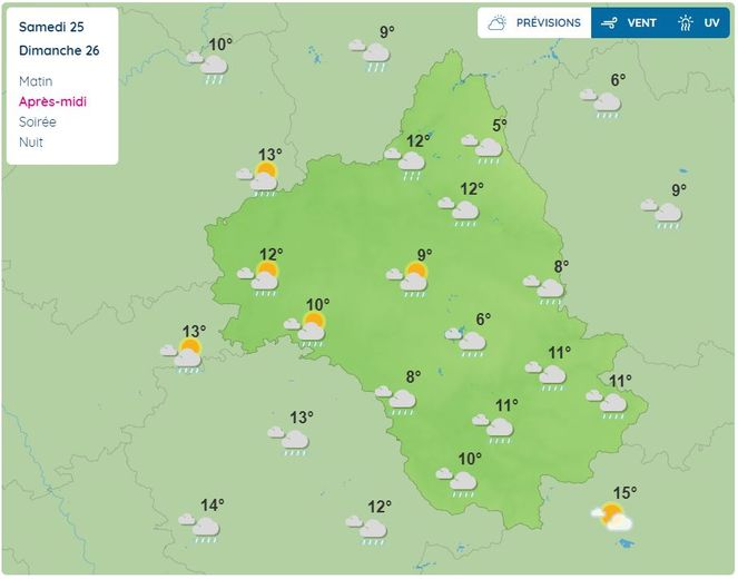 Un dernier dimanche de mars relativement humide en Aveyron.