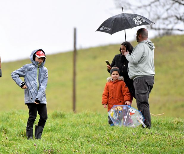 La pluie s'est invitée dès le début de la deuxième journée du rallye.