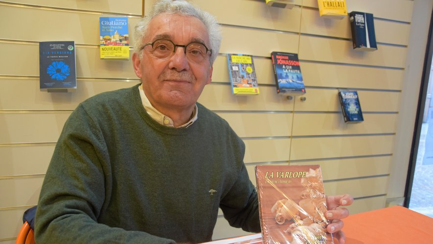 Pierre Ginesty a dédicacé son dernier ouvrage "La varlope" à la Maison du livre à Rodez.