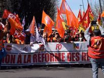 En Aveyron, l'intersyndicale veut marcher sur le viaduc de Millau, le jeudi 6 avril 2023.