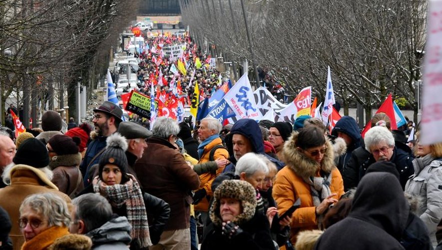 Un long parcours se dessine à Rodez, pour l'acte 11 de la mobilisation contre la réforme des retraites.