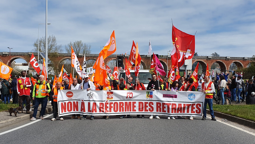 Mardi 28 mars, 1200 personnes avaient manifesté à Rodez contre la réforme des retraites, 3000 selon les syndicats.