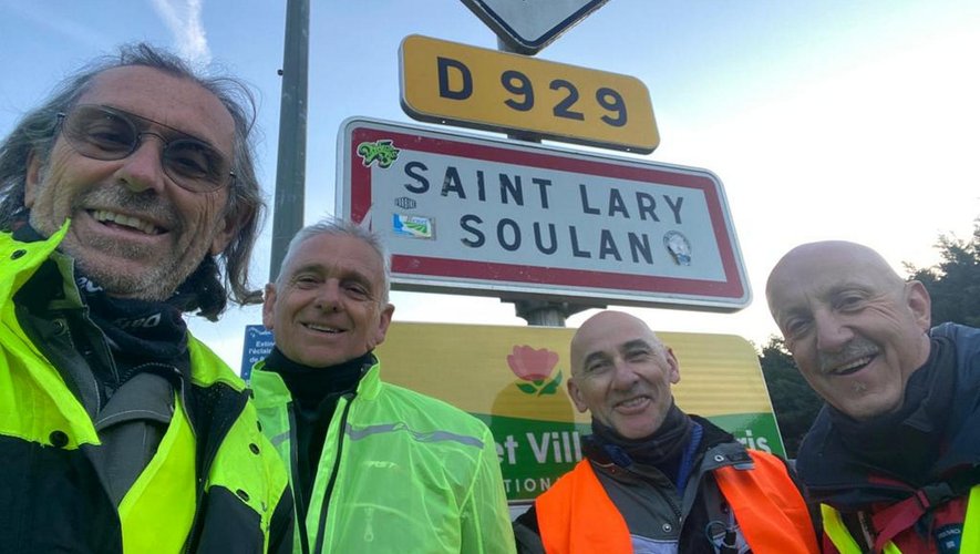 Après 280 km, la première étape Villefanche-Saint-Lary est bouclée.