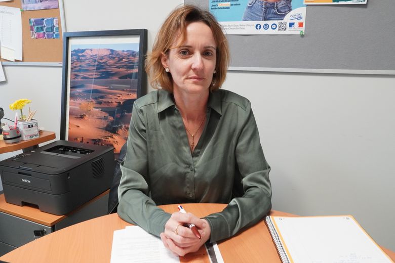 Laetitia Manson, responsable d'agence à Synergie, rencontre des "profils intéressants" lors du job dating.