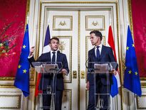 Emmanuel Macron s'est exprimé depuis Amsterdam, ce mercredi.