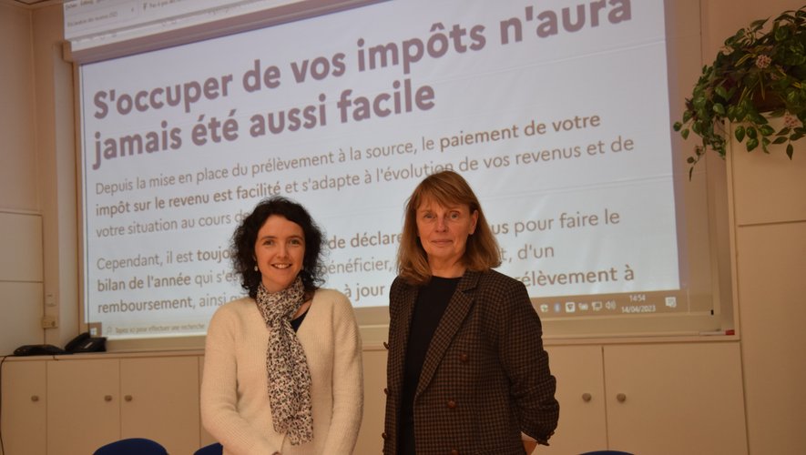 Marie-Laure Brunel, inspectrice principale et Pascale Ampe, directrice départementale des finances publiques.