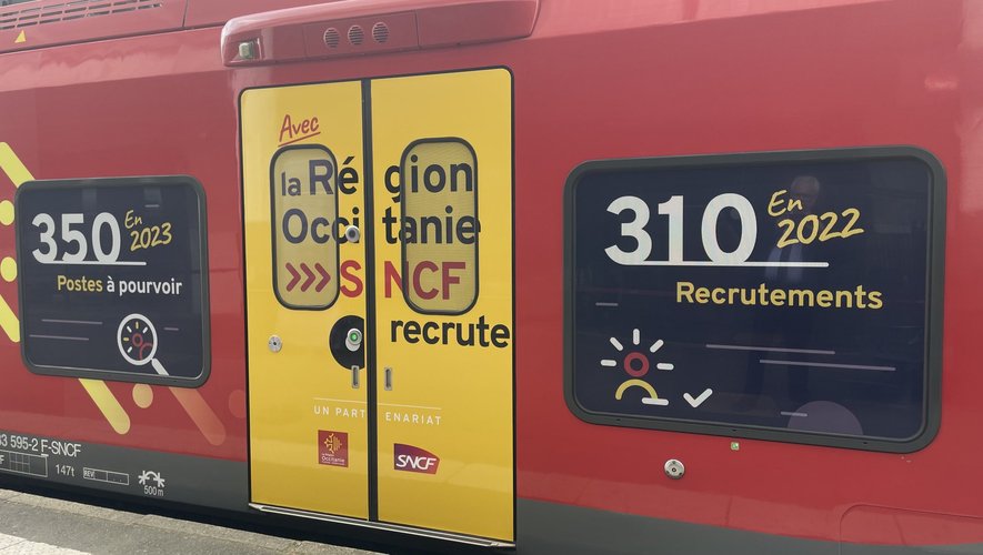 Le Train de l'emploi passera par la gare de Rodez le 8 juin 2023.