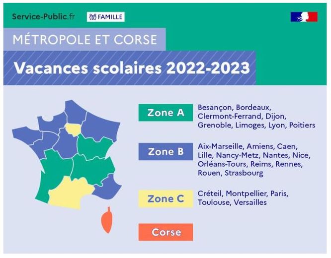 Vacances scolaires Corse 2023-2024 : Dates officielles, Calendrier