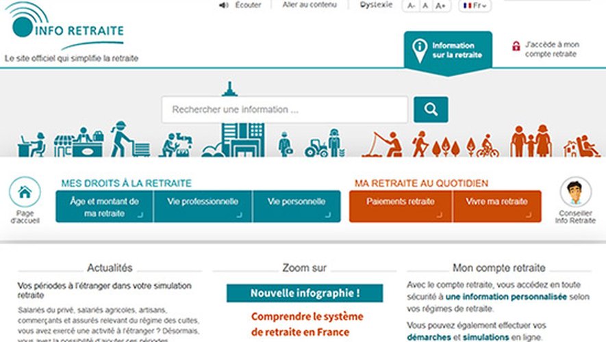 Le portail "Info-Retraite.fr" lancé en 2019 par le gouvernement n'intègre pas encore la réforme dans le calcul de vos droits.