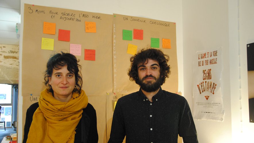 Laure Sadaka et Jordi Delcasso, conseillère culturelle et animateur de l’association Art et savoir-faire.