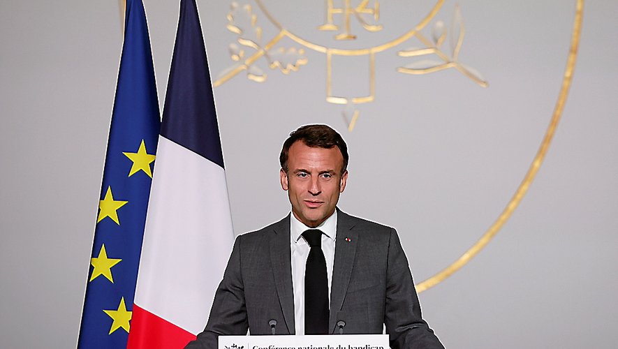 Emmanuel Macron, lors de la Conférence nationale du handicap, mercredi à l’Élysée.