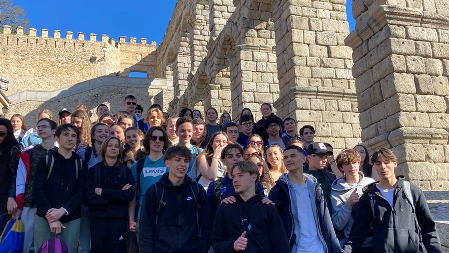 Les élèves  de Saint-Joseph ont notamment fait étape à Madrid.