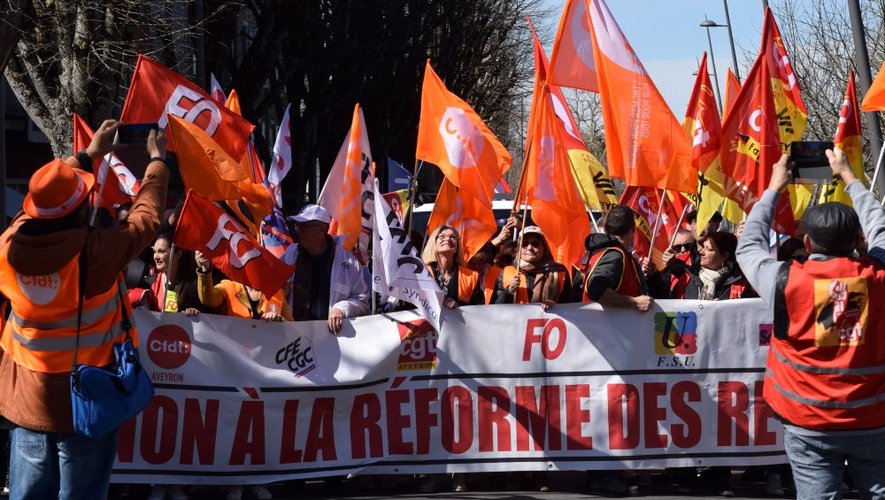 Cinq rassemblements auront lieu en Aveyron, contre la réforme des retraites, lundi 1er mai 2023.