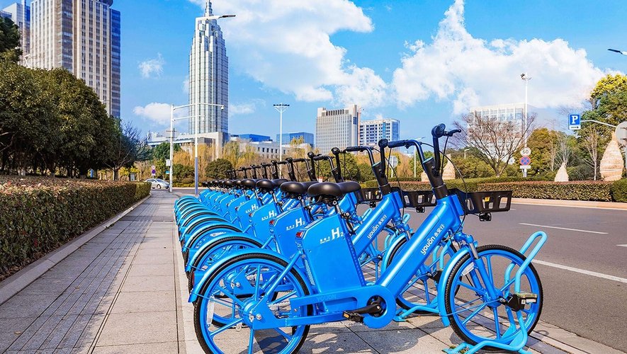 Youon a déjà installé plusieurs stations de vélos à hydrogène en libre-service en Chine.