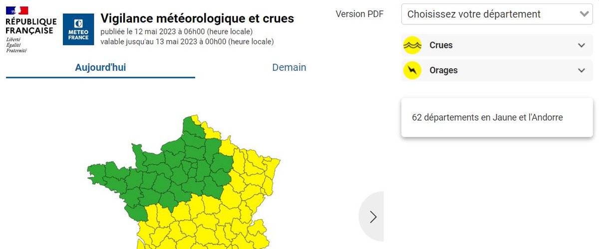 Prévisions météo gratuites à 7 jours pour l'Indre (36)Météo Centre