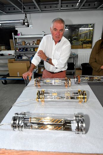 Didier Auzuech viendra présenter un nouveau modèle de "Tubelight" lors de la foire de Rodez.