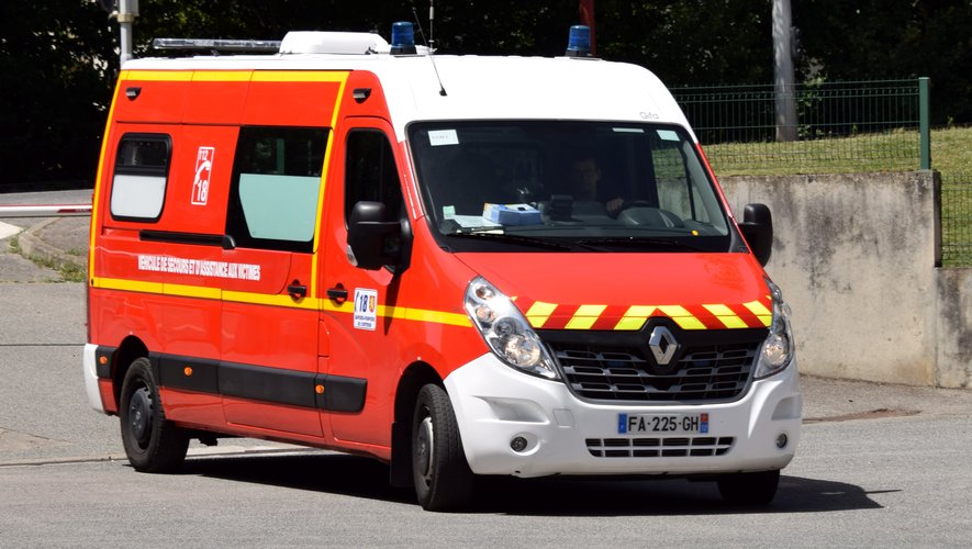 Trois personnes ont été transportées vers l'hôpital de Rodez.