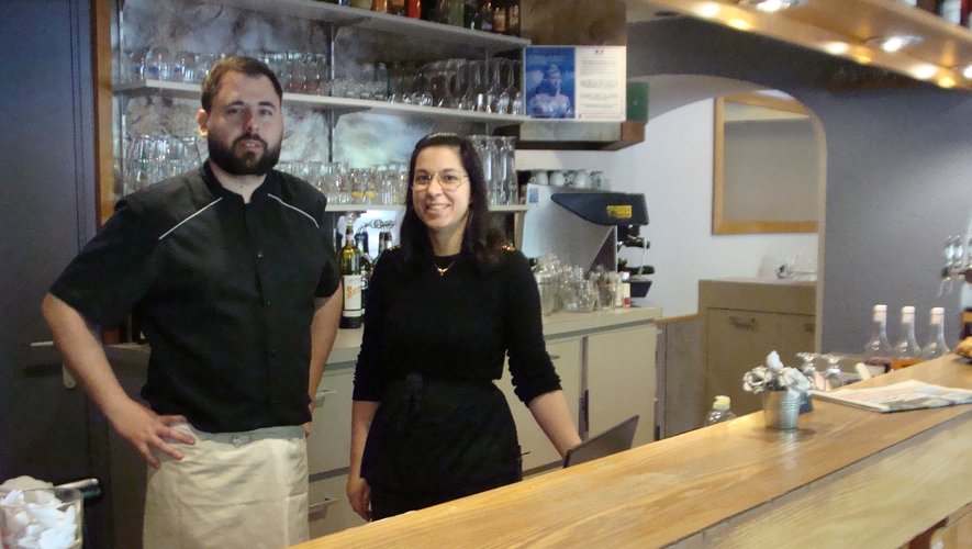 Lucile et Mickaël Martinez viennent d’ourir les portes du Café du Dourdou.
