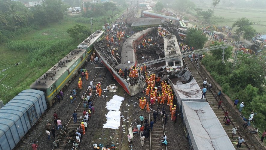 Un terrible accident de train s'est produit en Inde, vendredi 2 juin 2023.