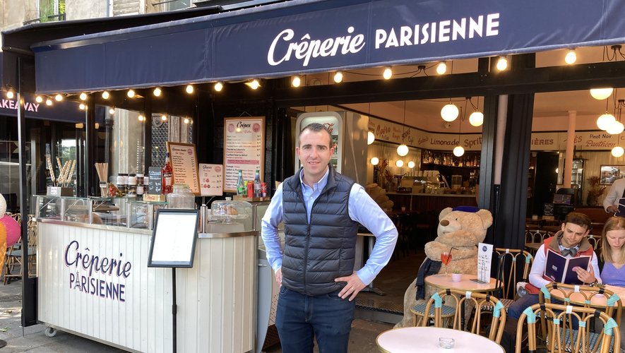 Damien Naudan a créé, il y a peu, la Crêperie Parisienne,  Quai du Louvre, à deux pas de la brasserie familiale.