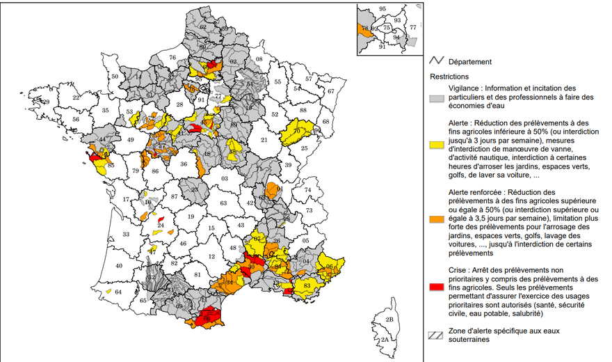 Voici la situation en France au samedi 10 juin 2023.