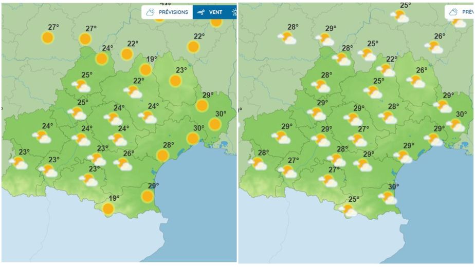 La mi-juin sera particulièrement chaude en France et en Occitanie. Ici, les jeudi 15 et samedi 17.