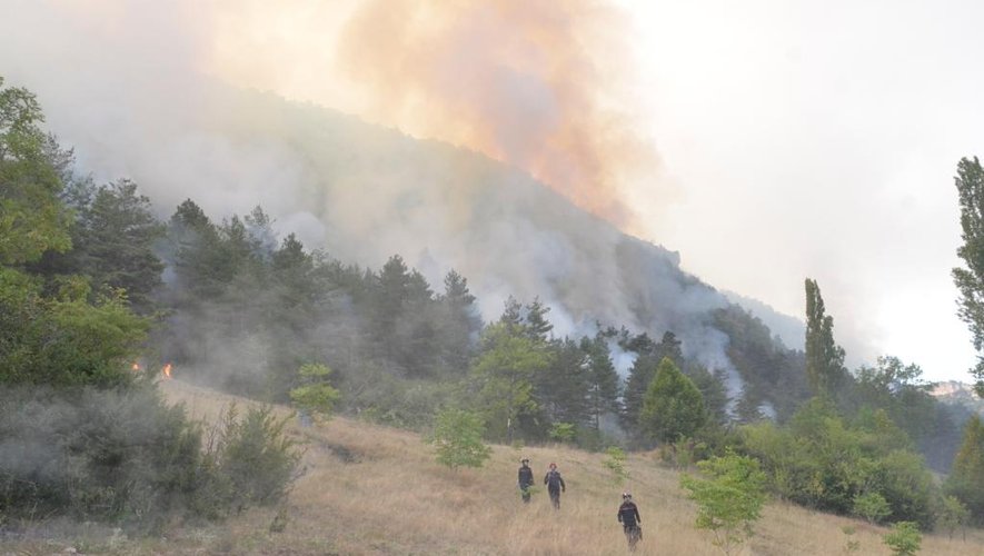 L’année dernière, le feu à Mostuéjouls avait ravagé 1 400 hectares de végétation.