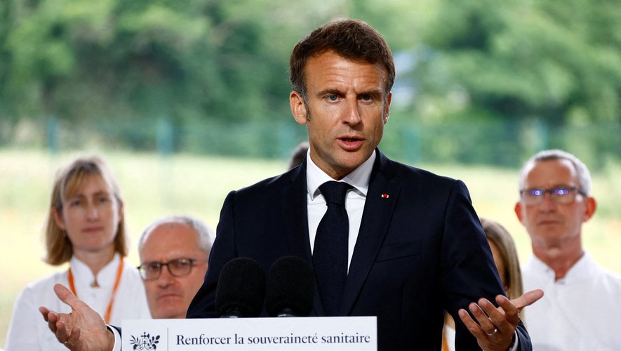 Emmanuel Macron était en Ardèche, ce mardi 13 juin 2023. Il a prononcé un discours sur les médicaments.