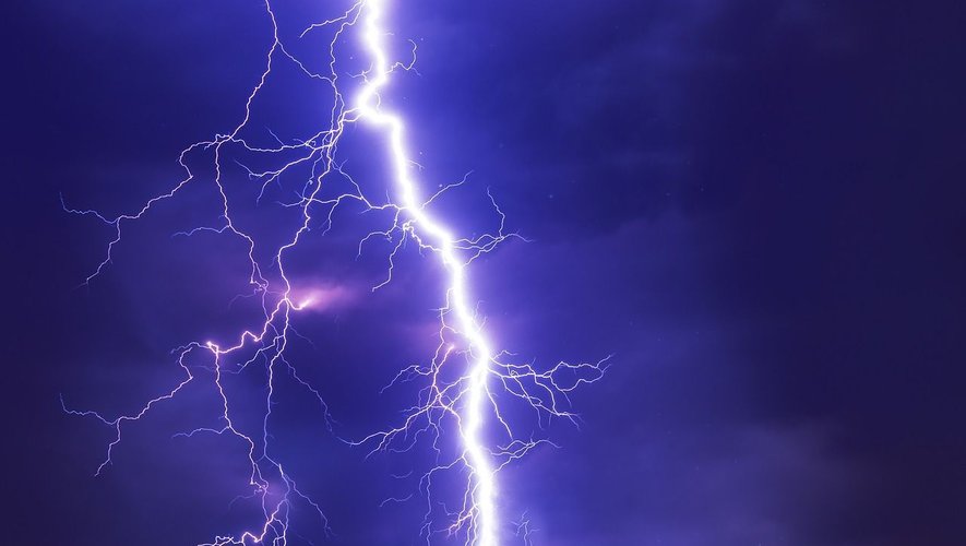 Les orages vont frapper l'Aveyron, mercredi 14 juin 2023.