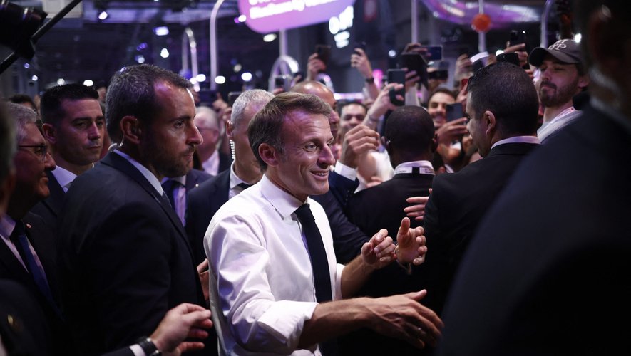Au salon Vivatech de Paris, Emmanuel Macron a été interrogé sur les rumeurs de départ de Kylian Mbappé.