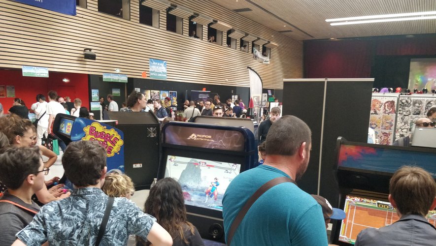 Les bornes d'arcade ont rencontré un gros succès lors du Games of Geek de Rodez.