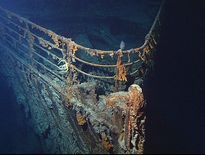 L'épave du Titanic, qui a coulé en avril 1912.