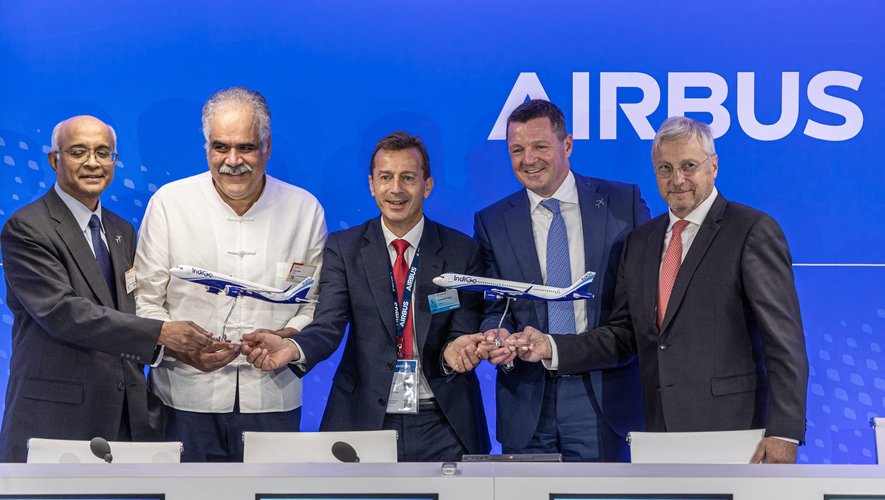 IndiGo et Airbus en plein coeur d'une commande historique, ce lundi 19 juin 2023.