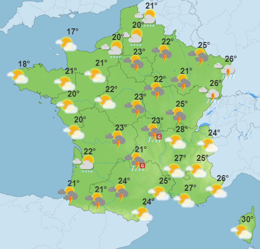 Les prévisions de ce mardi soir.