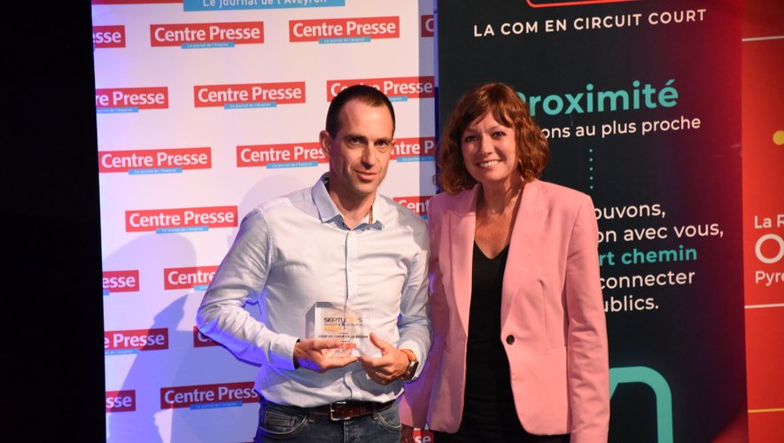 Boissière et Fils, lauréat de la catégorie coup de cœur de la Région. Son prix a été remis par Emmanuelle Gazel, maire de Millau.