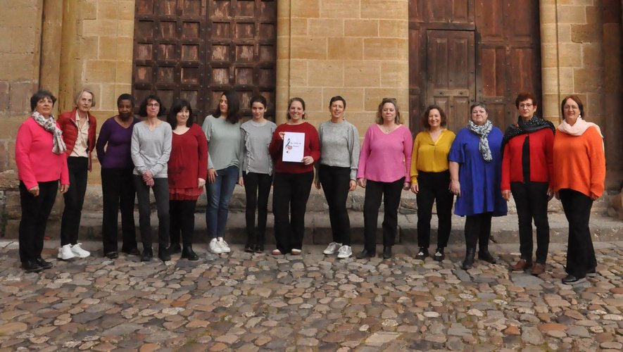 La chorale "Les filles de cœur" se produira à Concourès en même temps que 2 autres chorales.
