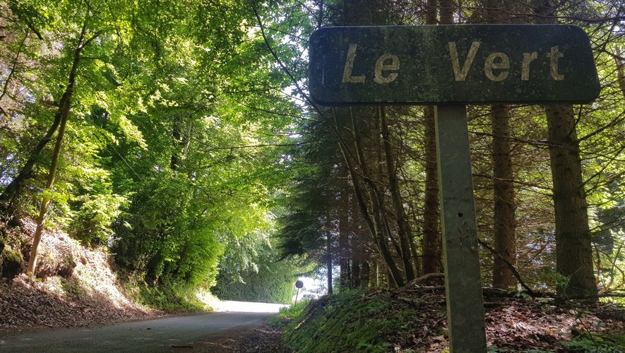 Le lieu-dit Le Vert non loin d'Enceaux, à Meymac en Corrèze, où est probablement localisée la fosse.