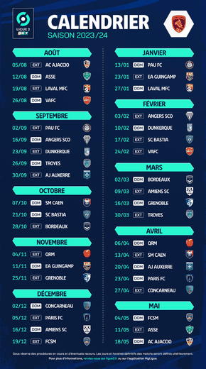 Le calendrier de Rodez