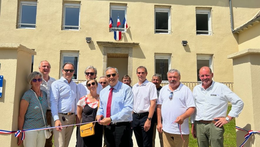 Lors de l’inauguration des logements.