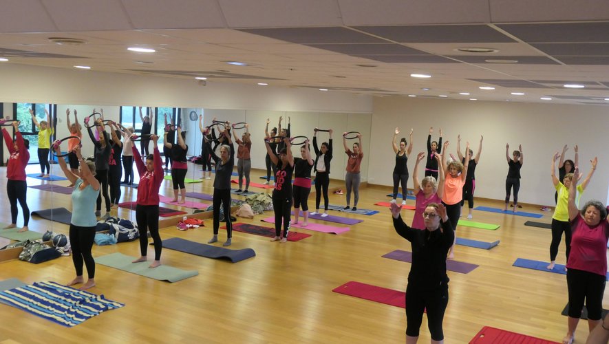 Les participantes à ce cours de découverte du Pilates.