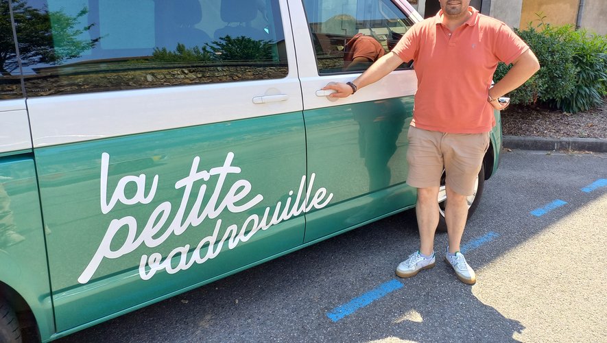 Romain Boulliard, gérant des Fleurines, a investi dans un nouveau van.