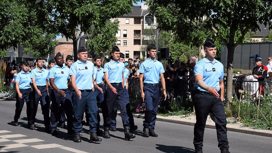 Les gendarmes ont également participé au défilé du 14-Juillet.