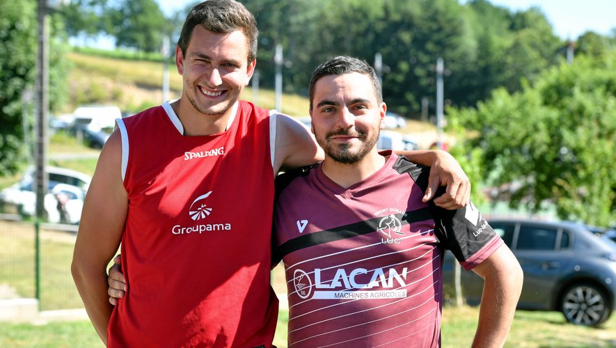 Quentin Souyri (Colombiès) et Jonathan Carvalheiro (Luc), champions de l'Aveyron espoir 2023.