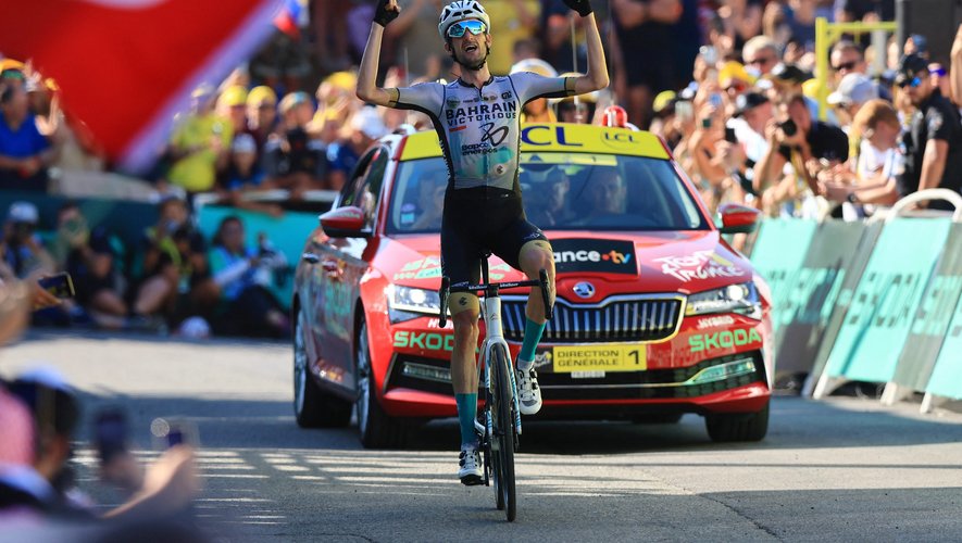 Wout Poels a remporté la 15e étape du Tour de France, ce dimanche 16 juillet 2023.