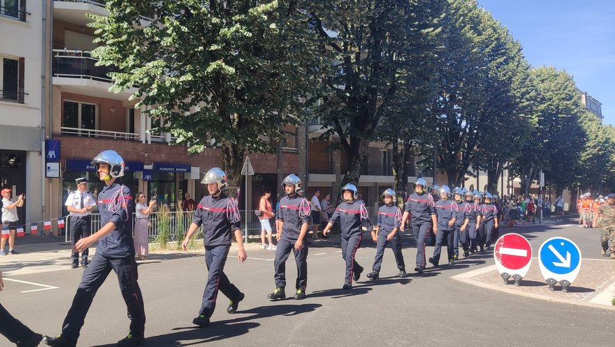 A l'occasion du défilé du 14-Juillet, les sapeurs-pompiers en formation ont été mis à l'honneur par la profession.